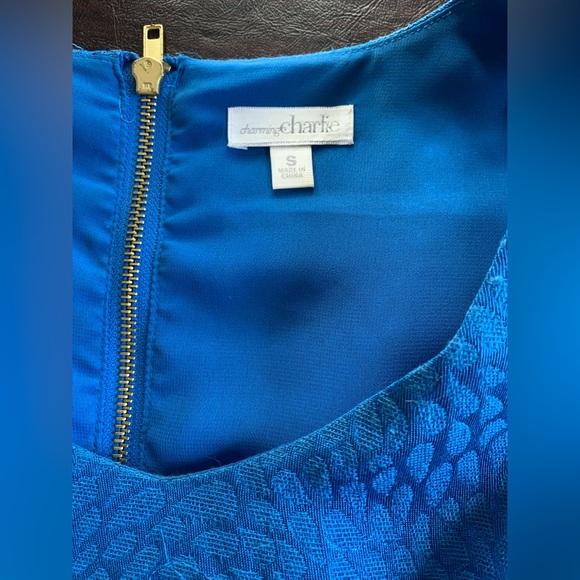 Charming Charlie Blue flared dress. Size S - Picture 6 of 7